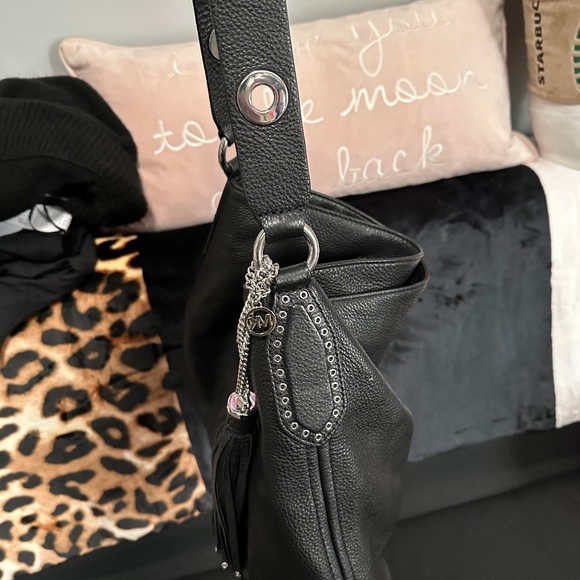 Michael Kors black leather purse - Picture 2 of 2